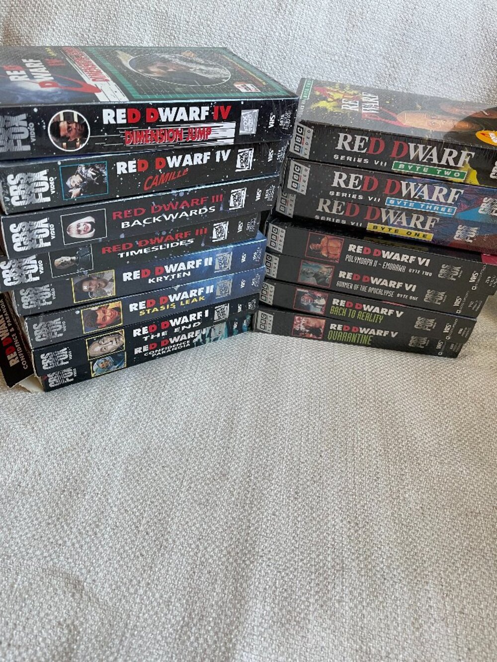 Vintage BBC Red Dwarf Sci-Fi Comedy Humor VHS Lot of 15 Mostly New Sealed